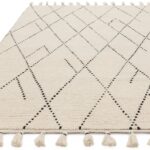 Asiatic cream black linear rug 1