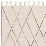 Asiatic cream black linear rug 2