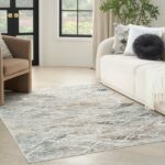 Nourison tappeto Glitz GLZ11 GRYMT GREY MULTICOLOR 5x7 099446912022 interior 1