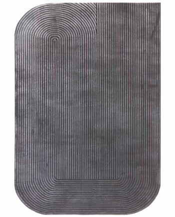 Asiatic tappeto Kuza Shape Black Charcoal