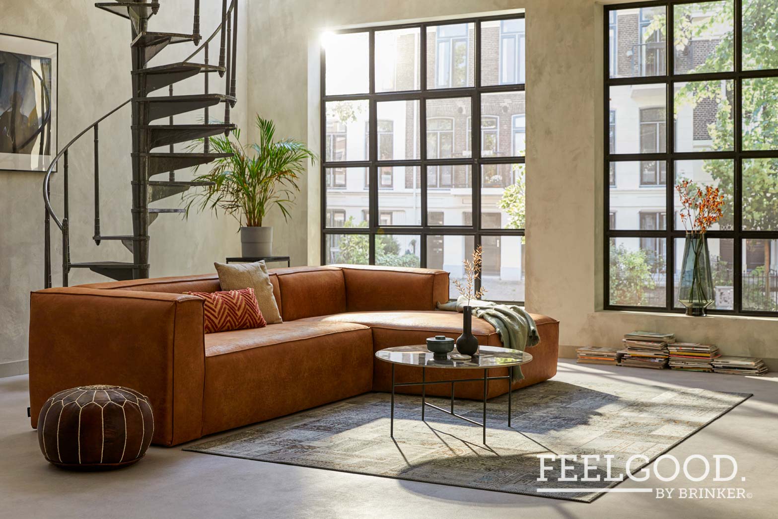 Brinker Carpets tappeto New Vintage grey interior 1