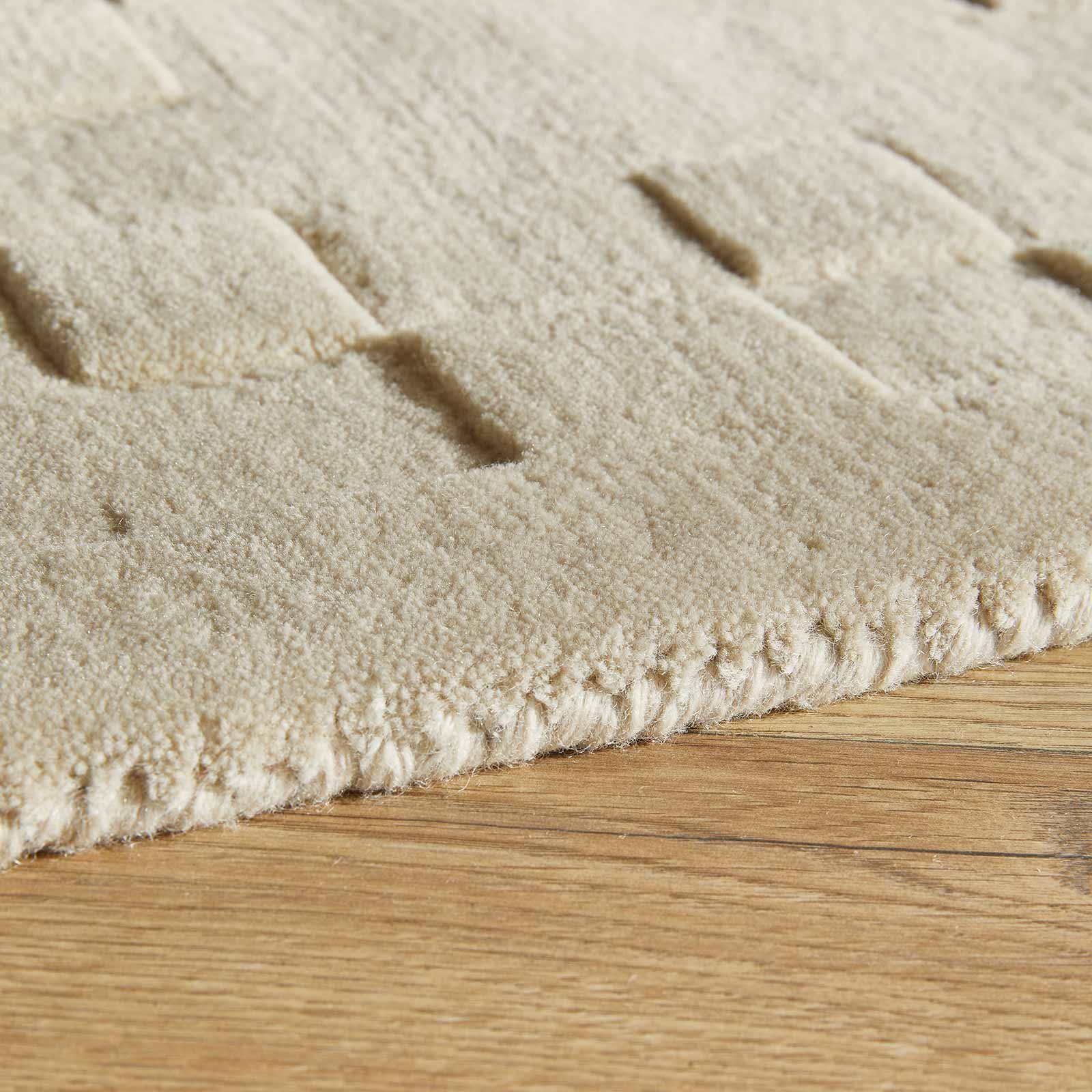 Concept Looms tappeto Priory PR 102 SQUARES IVORY border