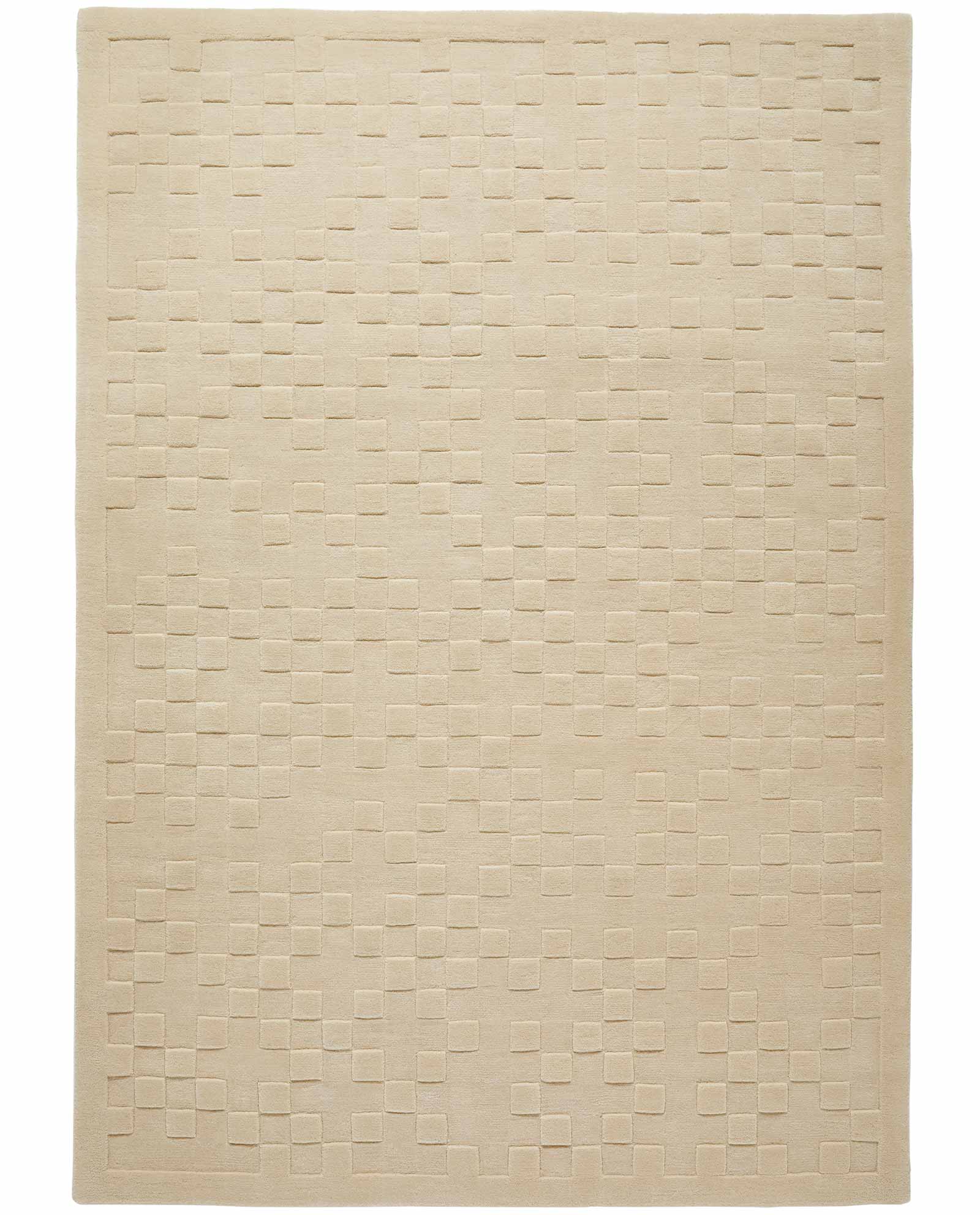 Concept Looms tappeto Priory PR 102 SQUARES IVORY frontal