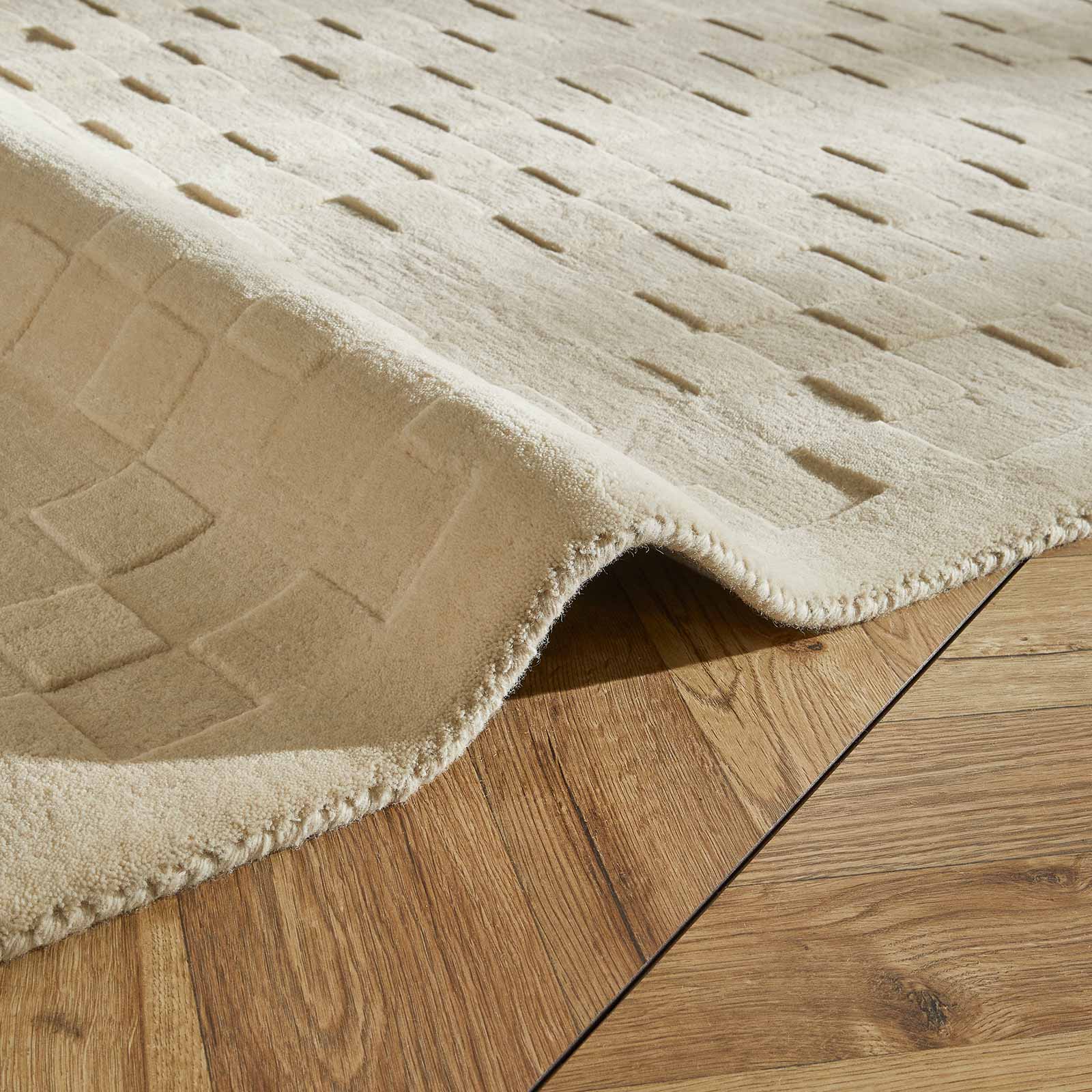 Concept Looms tappeto Priory PR 102 SQUARES IVORY roll