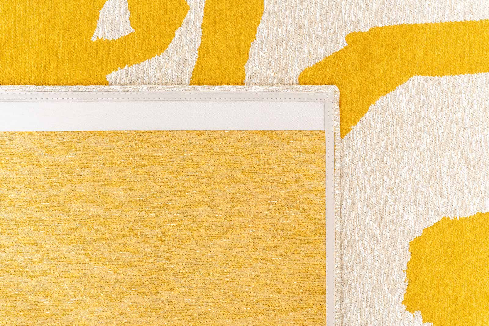 Louis De Poortere tappeto Craft 2084 Ribbon Pure Yellow back