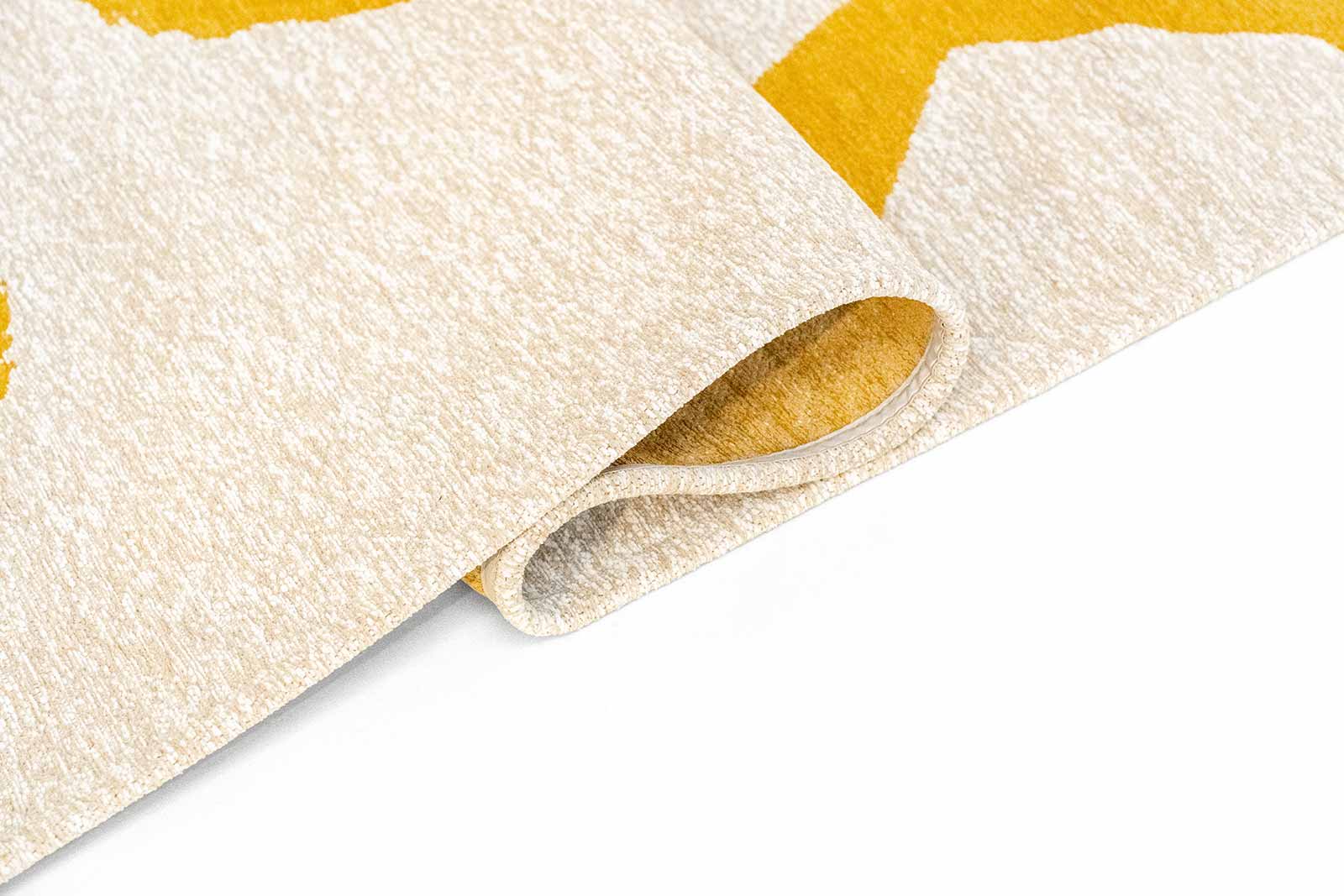 Louis De Poortere tappeto Craft 2084 Ribbon Pure Yellow fold