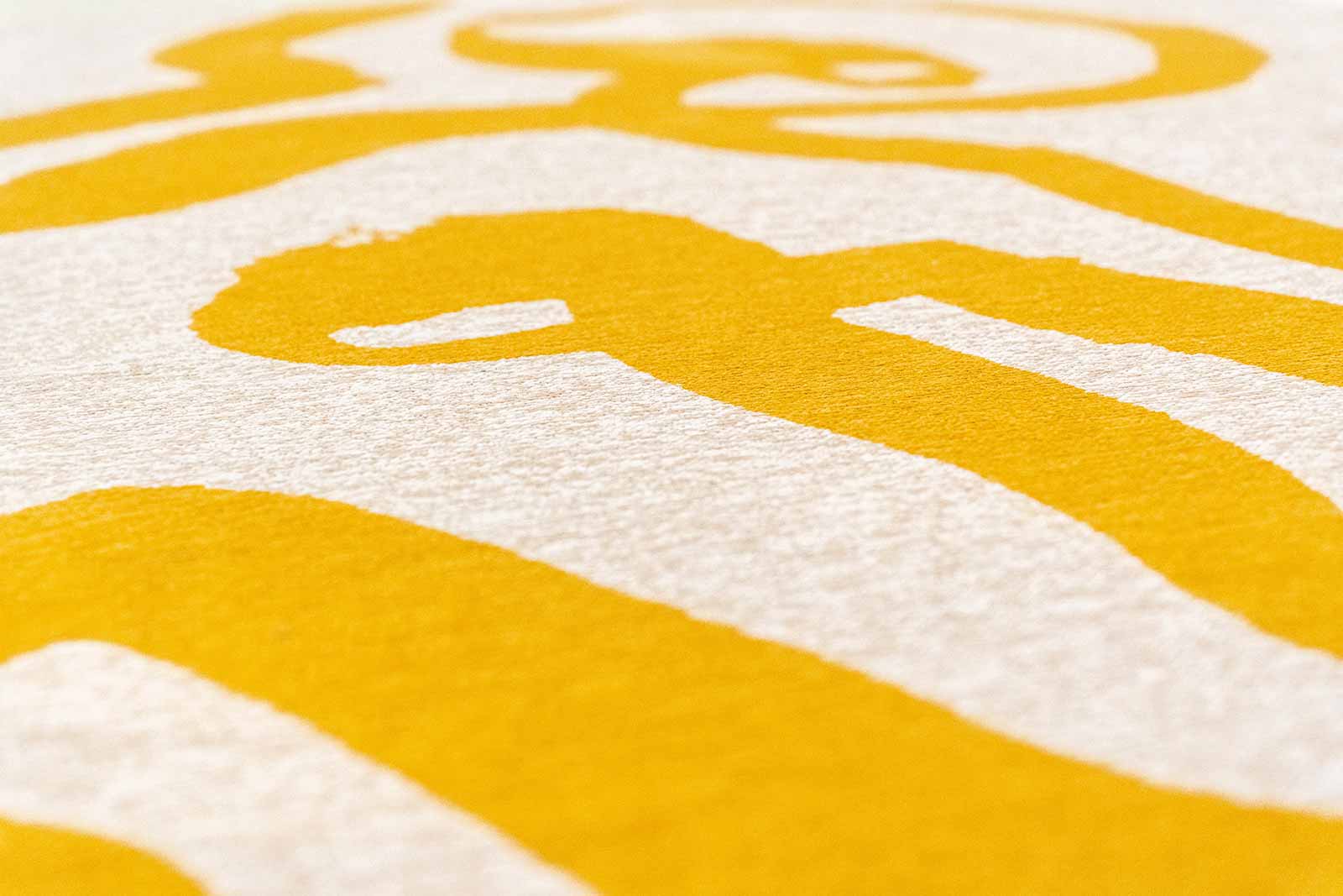 Louis De Poortere tappeto Craft 2084 Ribbon Pure Yellow zoom 2