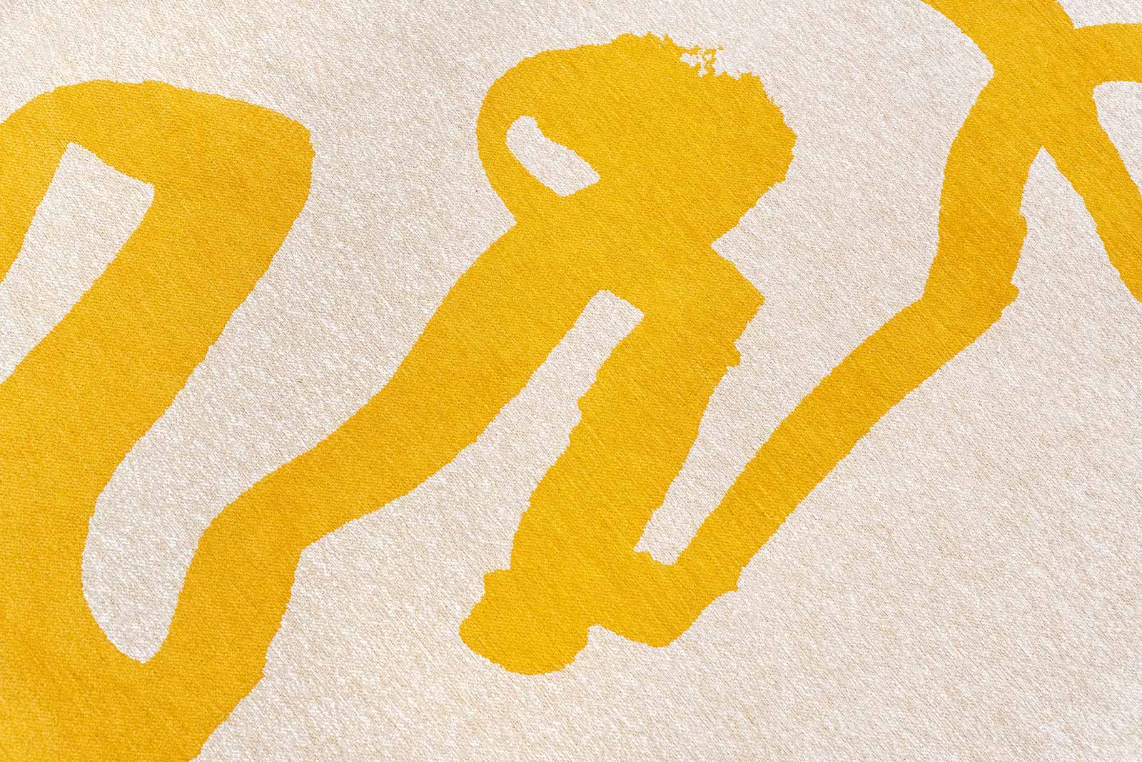 Louis De Poortere tappeto Craft 2084 Ribbon Pure Yellow zoom 3
